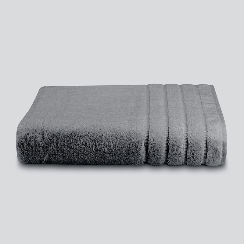 Drap de bain en coton turc Cinderford, Acier