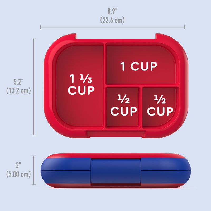 Boîtes à bento, Rouge / royal