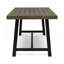 Table de salle à manger d'extérieur en bois d'acacia, gris / métal rustique-868930558