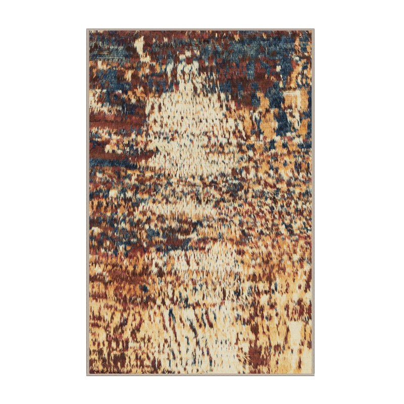 Abstract Indoor Rug, Rectangle 7' x 10'