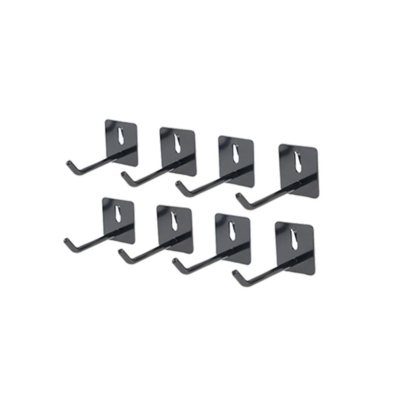 Paquet de 8 crochets latéraux Monument Grills A127 pour barbecues au gaz Mesa II 415BZ / 410BZ, crochets à outils en métal antirouille pour panneau latéral perforé, sans perçage, installation facile 1,18 po x 1,18 po x 2,27 po