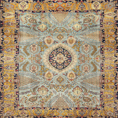 Tapis traditionnel gris / brun