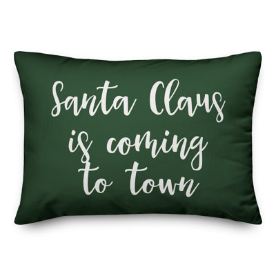 Coussin lombaire Santa Claus is Coming to Town