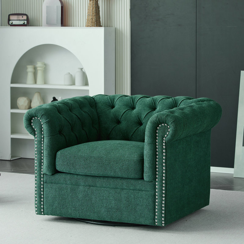 Fauteuil club pivotant Chesterfield