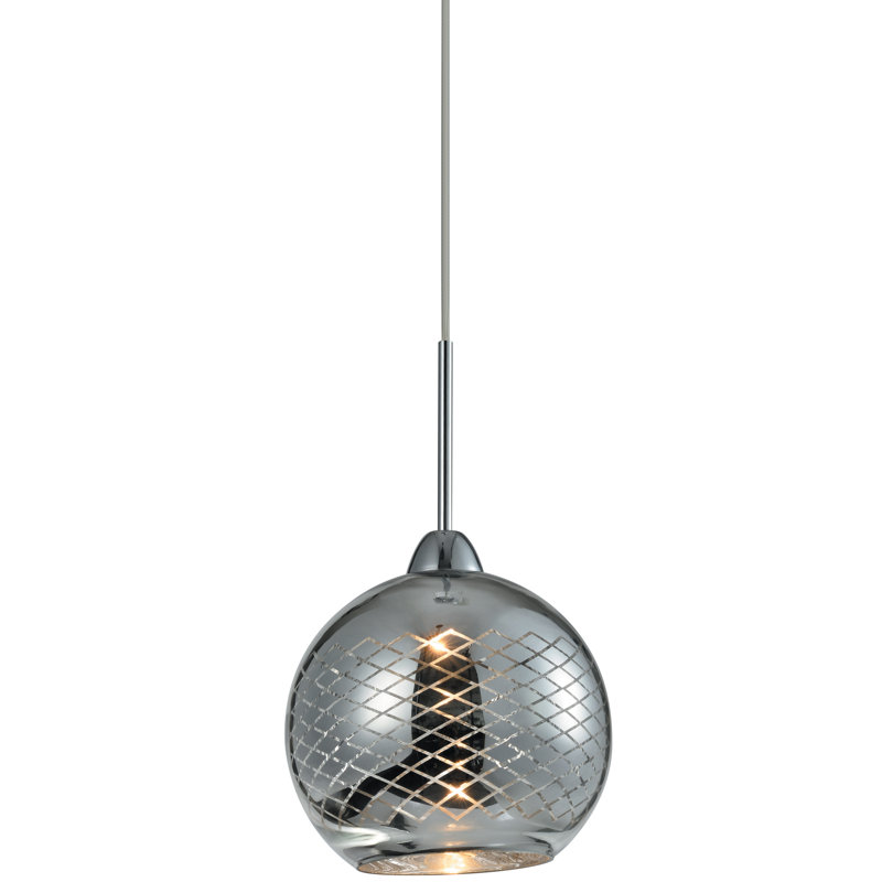 Fonio 1 - Light Brushed Nickel Single Pendant