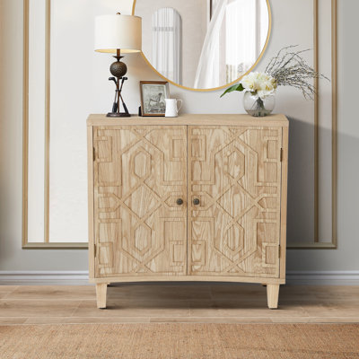Wayne 2-Door Storage Accent Cabinet With Adjustable Shelf