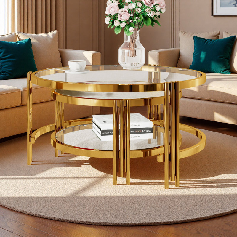 Table basse gigogne 2 pièces Modern