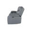 Canapé inclinable électrique gris avec console centrale