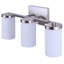 Éclairage pour meuble-lavabo 3 lumières Brunner, 21 pouces, finition nickel brossé avec verre opale-128727749-128727750-128727752