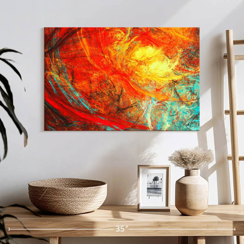 Avery Abstract Flame, 16" H x 24" W