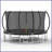 14FT Trampoline Pumpkin- Standard- Black