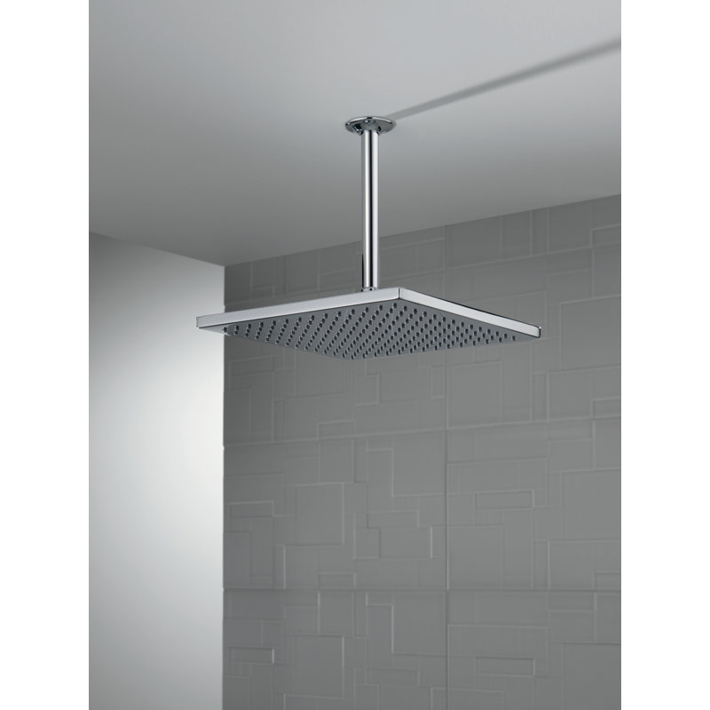 Rain Fixed Shower Head with H2Okinetic Technology, Chrome