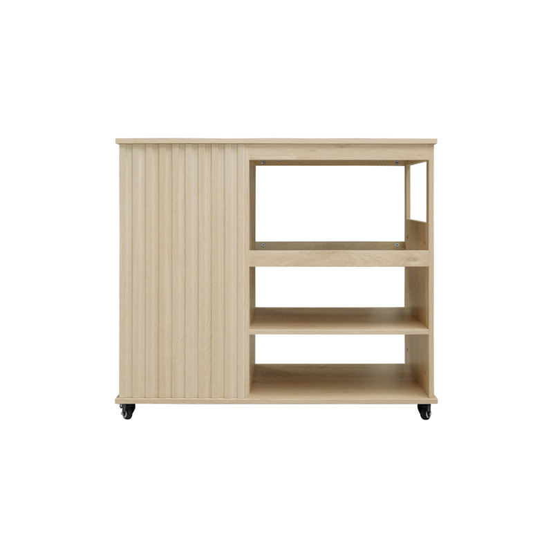 Versatile Kitchen Island Cart With Smooth Functionality And Stylish Design