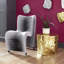 Chaise d'appoint rembourrée en coton