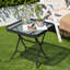 Table d'appoint carrée pliante d'extérieur en verre-1488376213