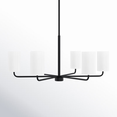 6 - Light Dimmable Shaded / Spider Chandelier