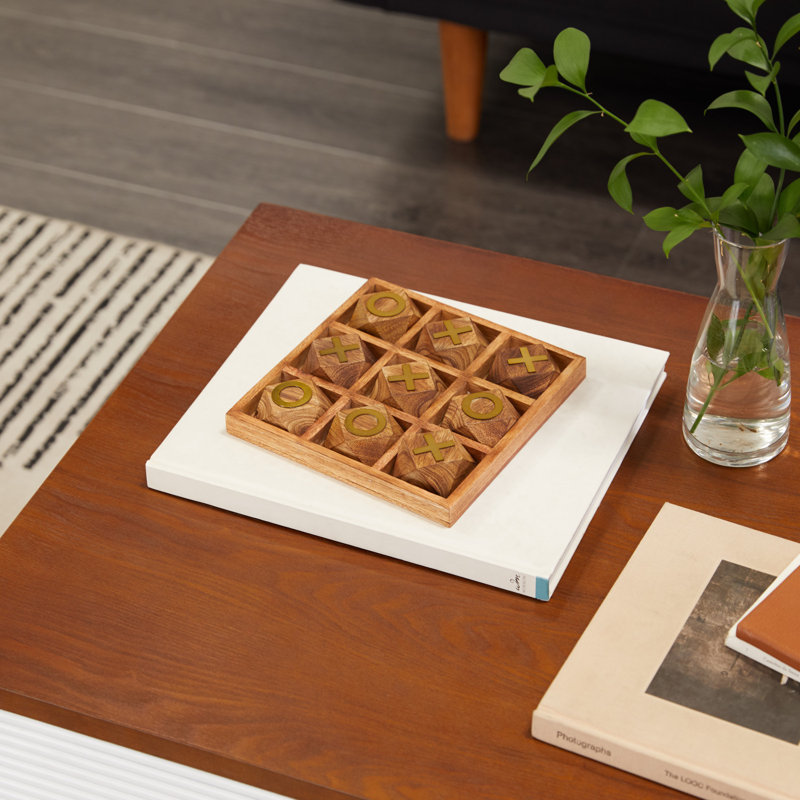 Cristelle Birch Lane™ 2 Player Wood Tic Tac Toe
