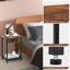 40cm W Metal Bedside Table