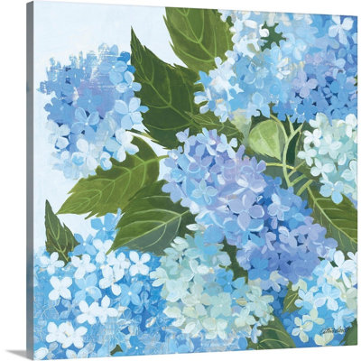 " Decorative Hydrangea I " by Kathrine Lovell Painting Print