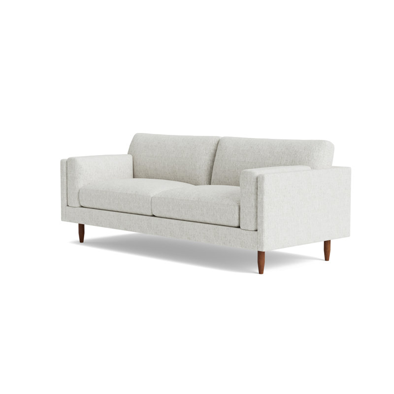 Skinny Fat Sofa ("85"), Performance Weave - Snow
