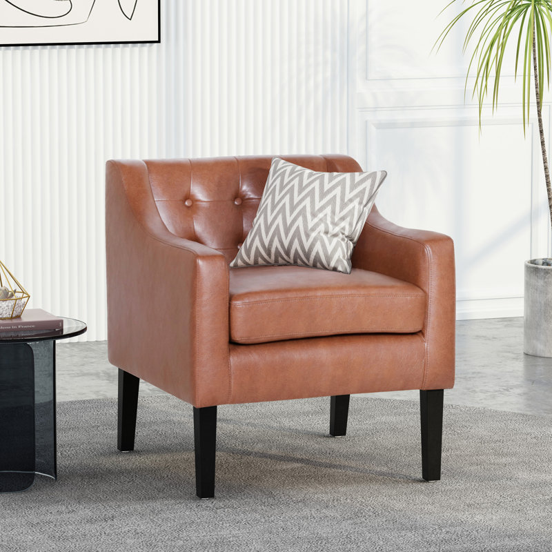 Chaise d'appoint moderne, Marron clair