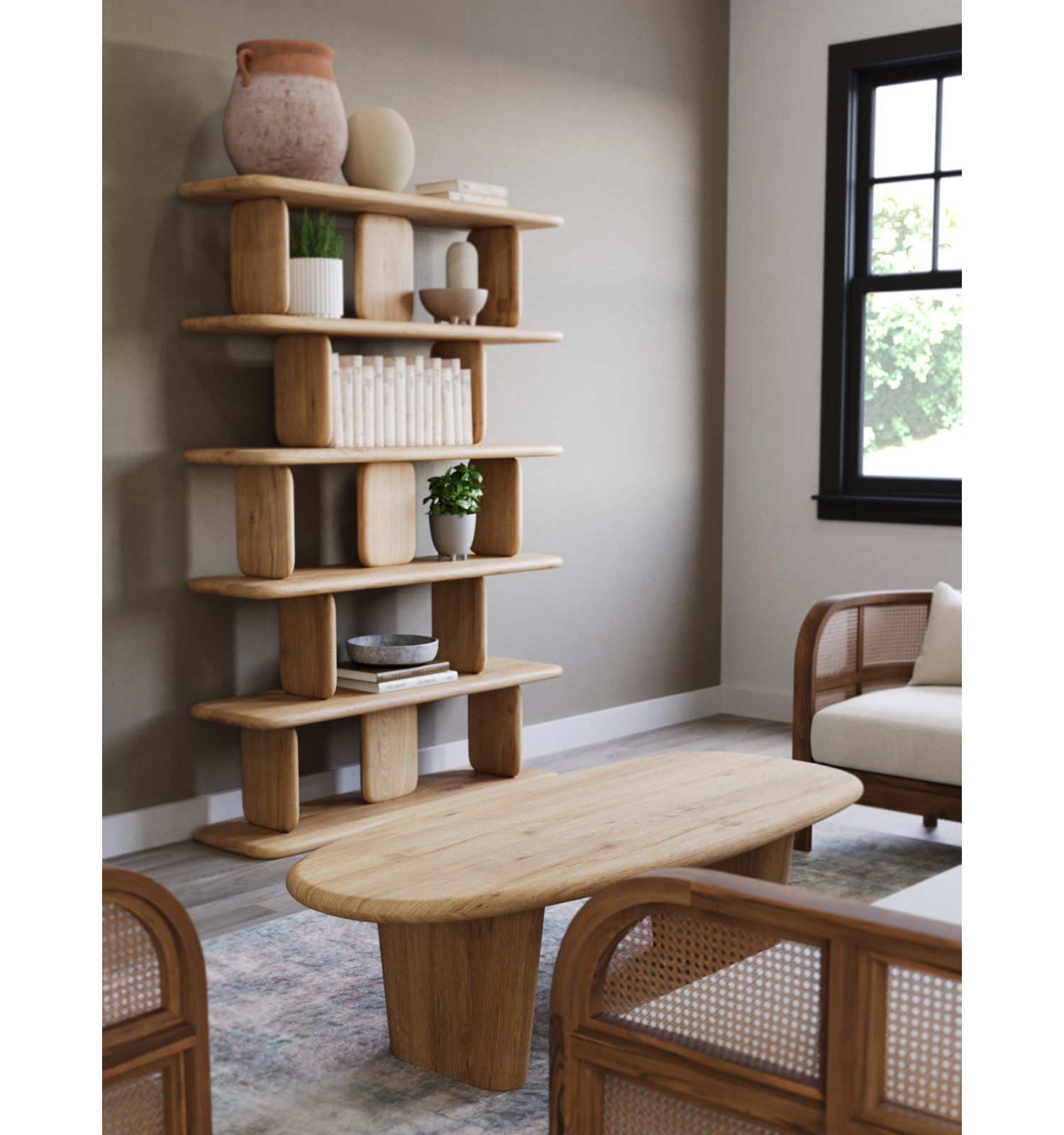 Magdalena Shelving Unit, Natural