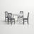 5 - Piece Dining Set with X-Back Chairs-1796805596