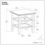 Table de bout transitionnelle en bois massif de 19 po avec 2 tablettes ouvertes Acadian-1063236904-944659077