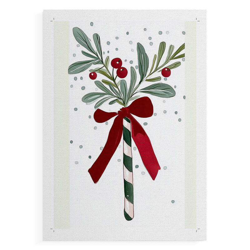 Christmas Holiday Art DCCCLXII - Impression sur toile seulement - NON CADRE, H 18 po x l 12 po