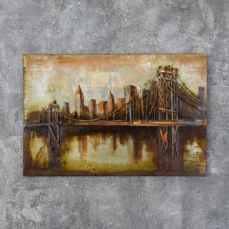 Traditional Buildings & Architecture Wall Decor on Metal
