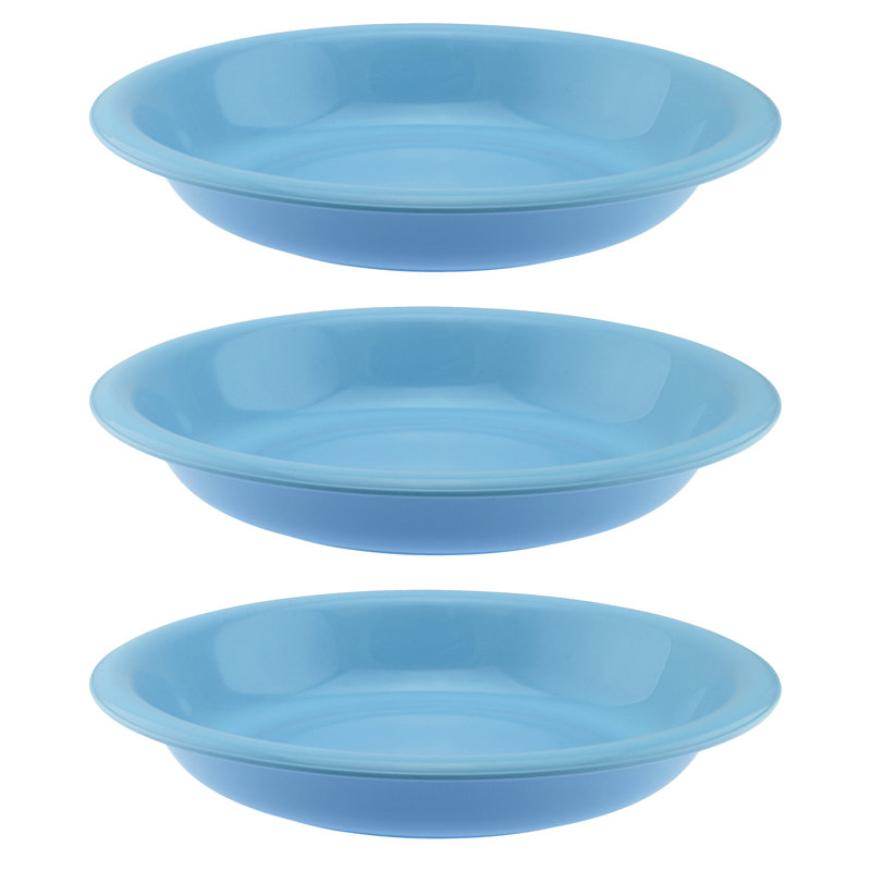 Assiette plate incassable 8 po Ardilia, Bleu