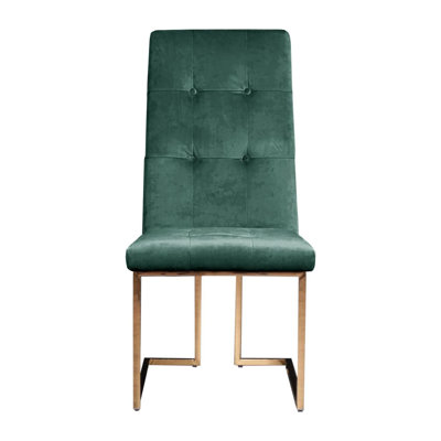 Chaise d'appoint en velours Denholme