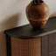 Console demi-cercle en bois massif noir-697354882