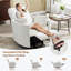 Luxueux fauteuil inclinable manuel pivotant avec coussins réglables pour un confort ultime-1431078313