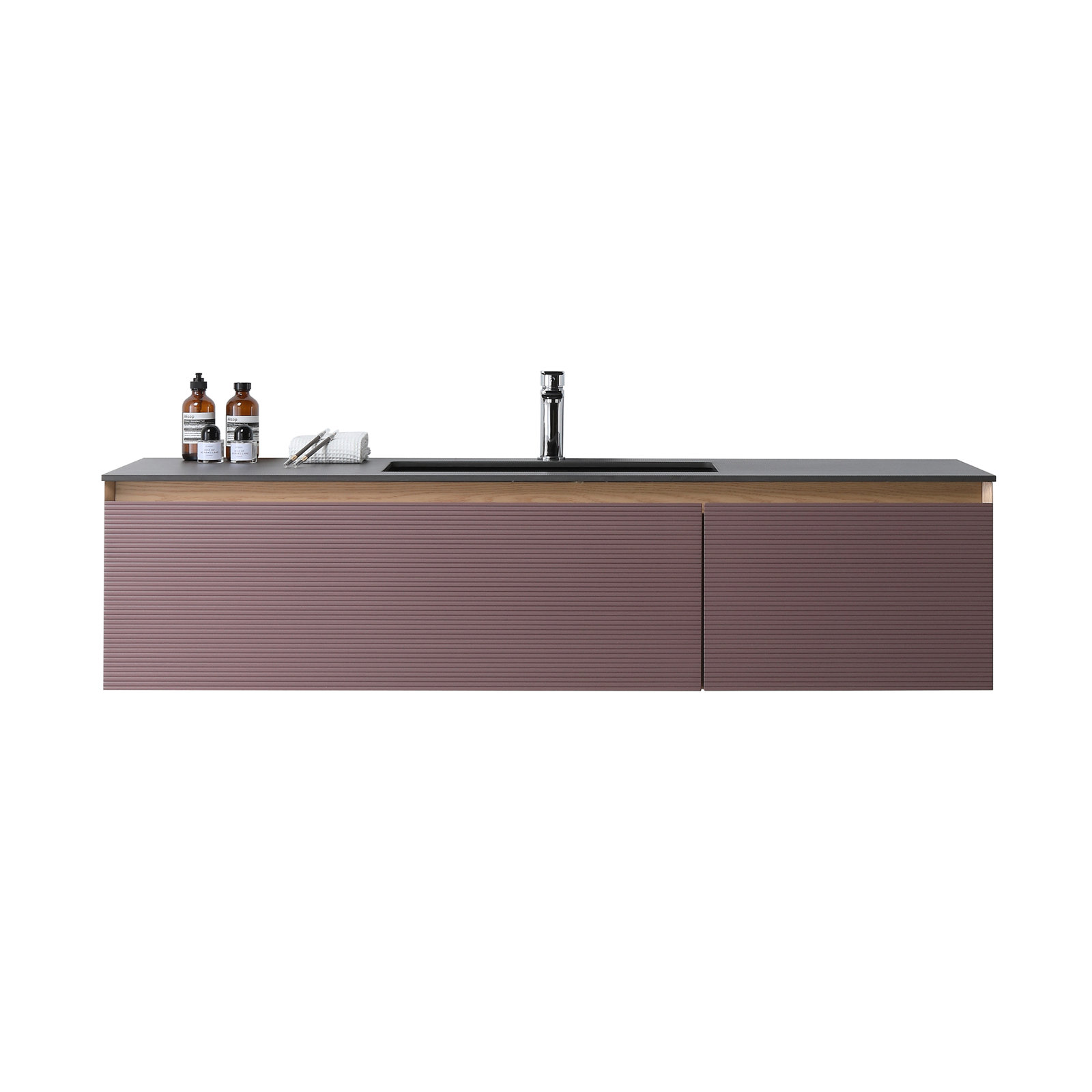 Diella 60'' Single Bathroom Vanity, Caramel
