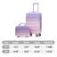 14 "/ 20" 2 pièces / ensemble dans une valise à roulettes pour PC, valise de cabine, avec dégradé de couleurs et serrure à combinaison-126941731