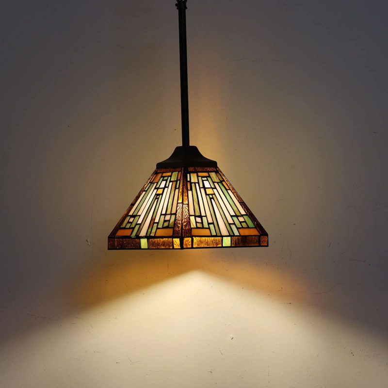 1 - Light Blackish Bronze Geometric Pendant