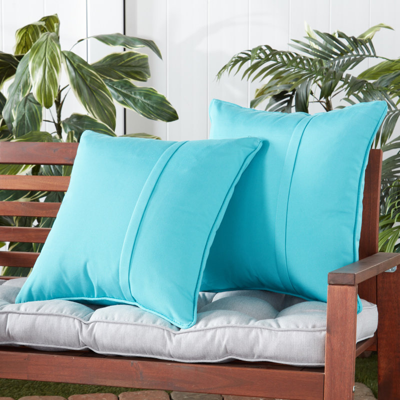 Sunbrella Throw Pillow, Canvas Aruba