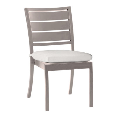 Chaise d'appoint en aluminium Charleston - Huître