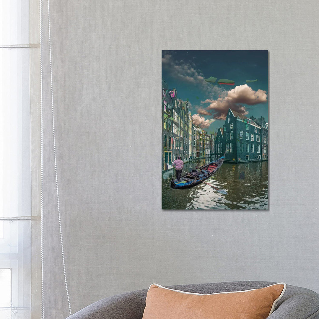 Amsterdam Ansicht Opus MDCXXXII von Geert Lemmers - Galerie-verpackte Leinwand Giclée auf Leinwand ohne Rahmen