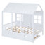 Lit double en bois avec lit gigogne simple, conception durable et imaginative pour les chambres d'enfants-1477698342