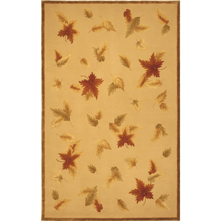 French Tapis Hand Tufted Silk And Wool Floral Rug