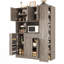 Garde-manger autoportant avec armoire latérale, tablettes de porte et tiroir-2122834572-2122834573