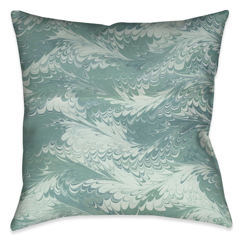 Marble Abstract Throw Pillow, Indoor/Outdoor
