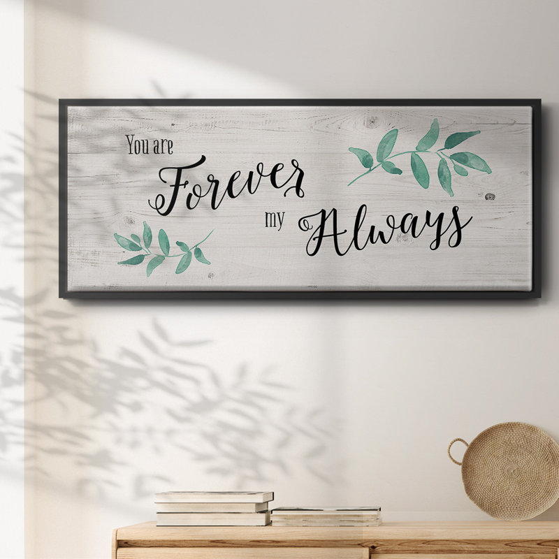 Forever Always- Framed Canvas, 20" H x 50" W
