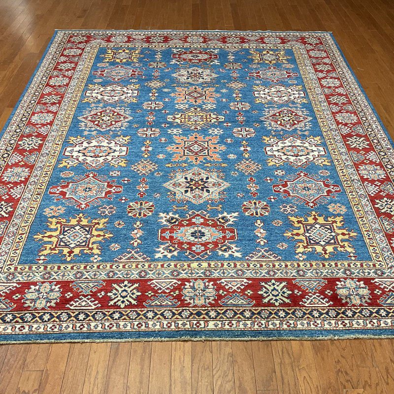 Tapis rectangulaire en laine de conception unique 7 pi 10 po x 9 pi 11 po