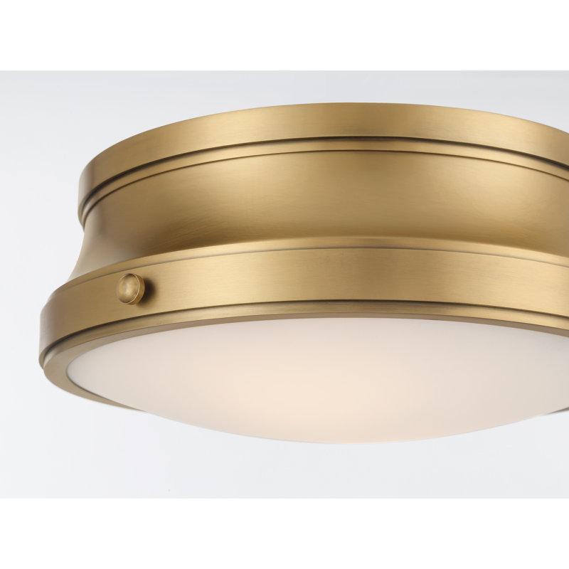 Plafonnier encastré 2 lumières Purelight 15 po, Laiton