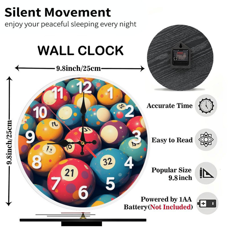 Ensemble de boules de bingo colorées et colorées