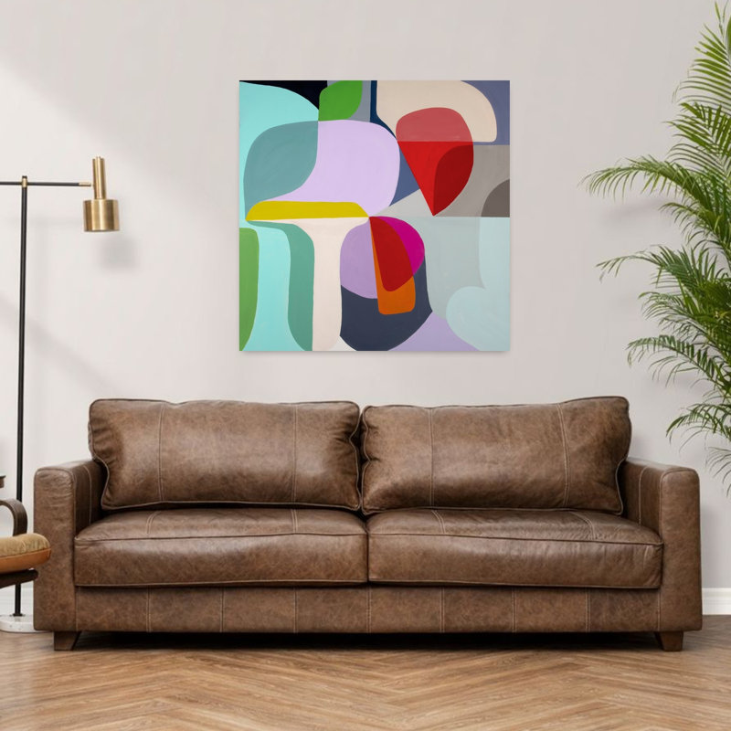 Breaking Ground, art contemporain abstrait, H 36 po x l 36 po
