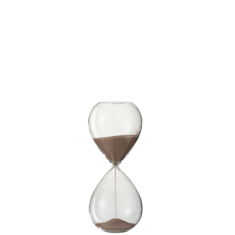 Hankison Glass Abstract Hourglass Decorative Object